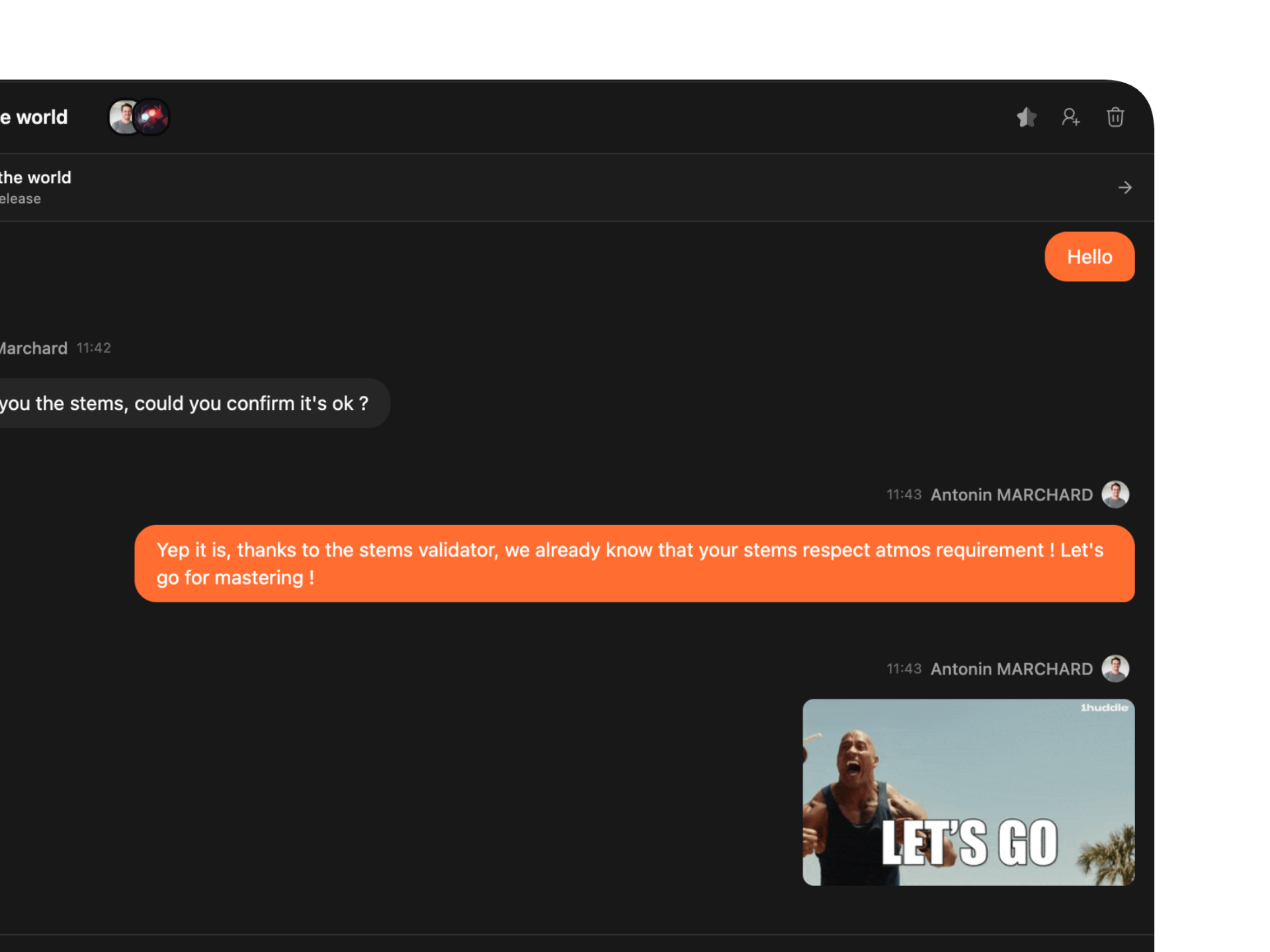 Instant messaging, built in